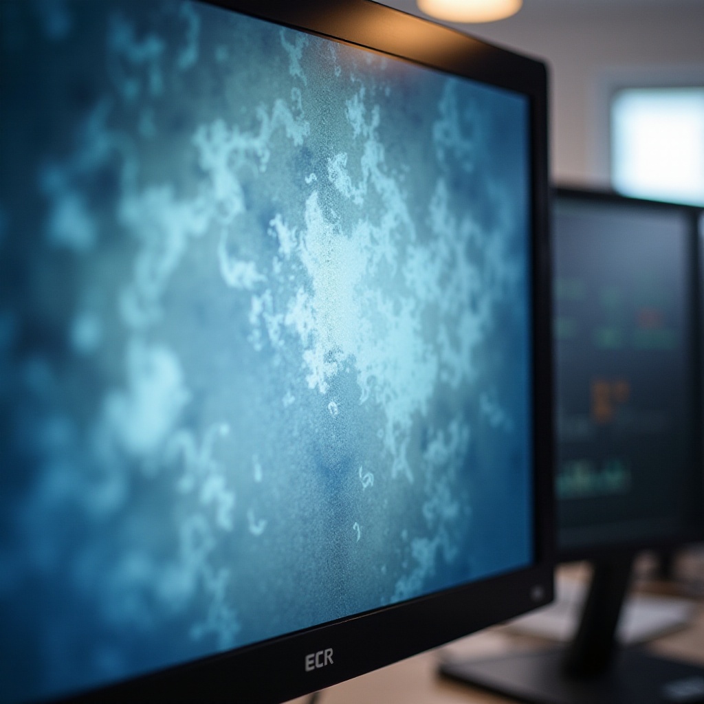 lcd monitor clouding